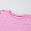 Bonbon Pearl Detail Ribbed Crew Neck Sweatshirt - Image 13