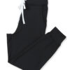 Black Drawstring Waist Pocketed Joggers - Image 9