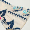 White Printed Tribal Print Bracelet Sleeve Buttoned Mini Dress - Image 9