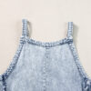 Beau Blue Light Wash Frayed Exposed Seam Wide Leg Denim Overall - Image 19