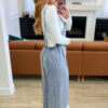 Beau Blue Light Wash Frayed Exposed Seam Wide Leg Denim Overall - Image 9
