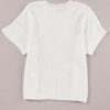 White Flower Embroidery Sweater Tee - Image 10